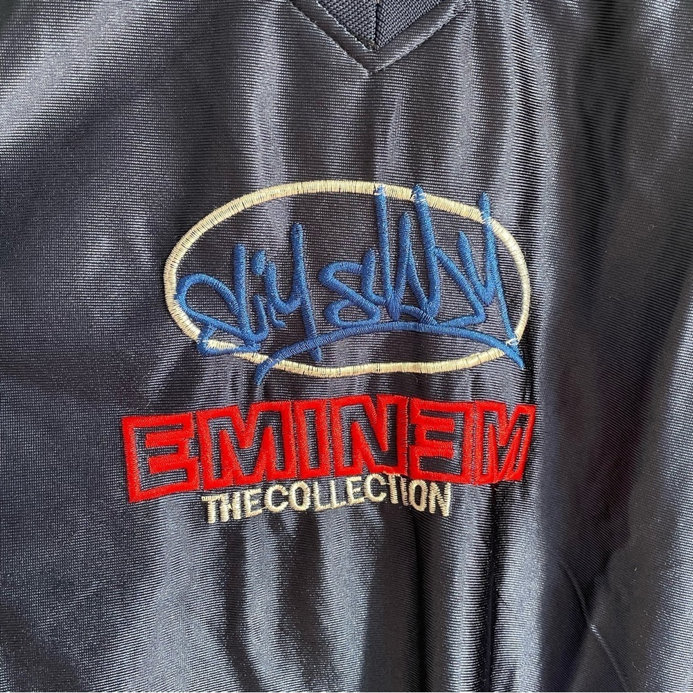 Eminem The Collection Slim Shady Jersey Short Sleeve Hip Hop Blue Mens Size XL - Picture 4 of 11